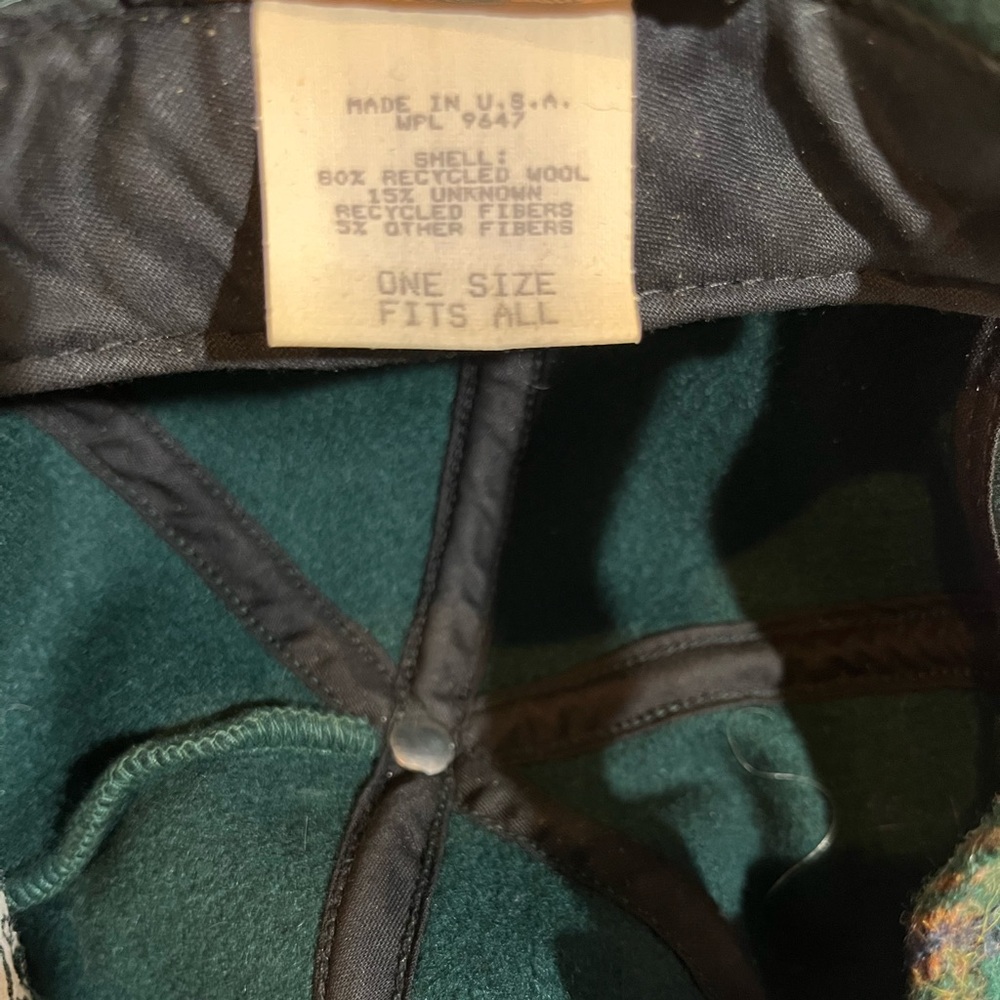 Vintage Eddie Bauer Solid & Plaid Wool Blend Adjustable One Size Men Hat USA - Picture 7 of 11